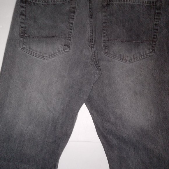Men's Grey Boot Cut Jeans  32x34 - Picture 3 of 3